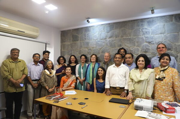 ICAS Fellows and Members 2019-2020 - ICAS:MP fellows and members during the ICAS week in the project office in September 2019/20 (picture: PhotoWala-Preserving Your Precious Moments). From left to right: Prabhu Mohapatra, Sunil Ray, Chitra Joshi, Ravi Shankar Jayaram, Debjani Mazumder, Shail Mayaram, Beatrice Renzi, Laila Abu-Er-Rub, Antje Linkenbach, Sushmita Pati, Martin Fuchs, Sunkari Satyam, Arnaud Kaba, Sujoy Dutta, Vidhu Verma, Jörg Gengnagel and Anindita Chatterjee) ICAS:MP fellows and members during the ICAS week in September 2019/20
